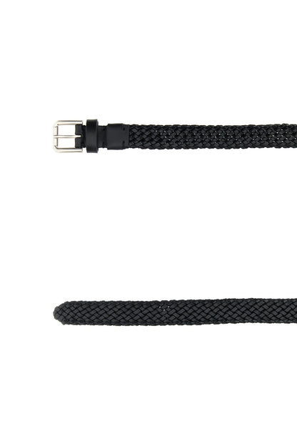 Dolce &amp; Gabbana Men Black Leather Belt by Luosophy