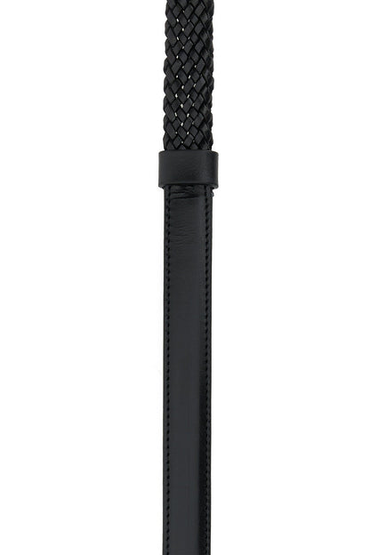 Dolce &amp; Gabbana Men Black Leather Belt by Luosophy