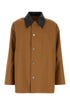 Jil Sander Men Caramel Cotton Trench Coat by Luosophy