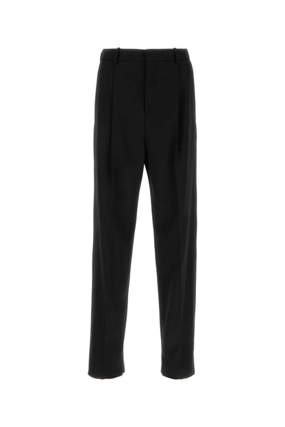Saint Laurent Men Black Wool Pant by Luosophy