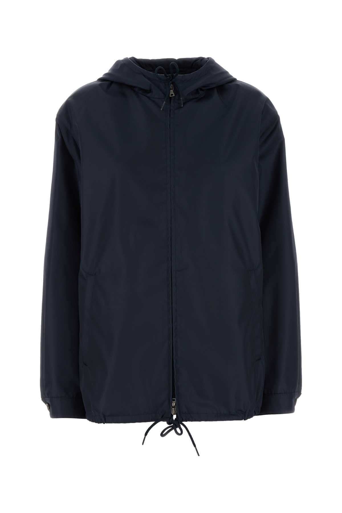 Prada Women Dark Blue Re-Nylon Jacket by Luosophy