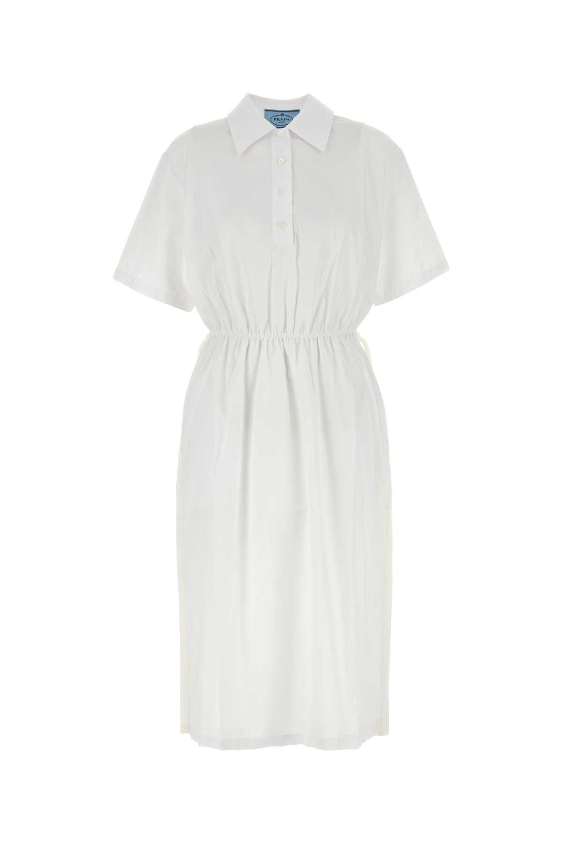 Prada Women White Poplin Shirt Dress by Luosophy