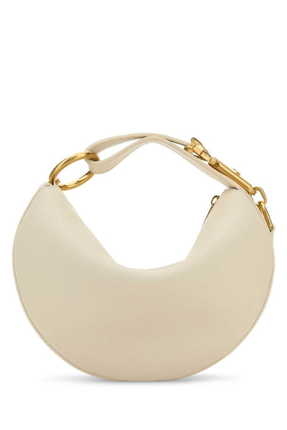 Burberry Women Ivory Leather Knight Arc Handbag by Luosophy