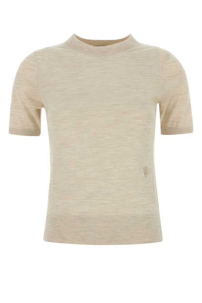 Burberry Women Sand Wool T-Shirt by Luosophy
