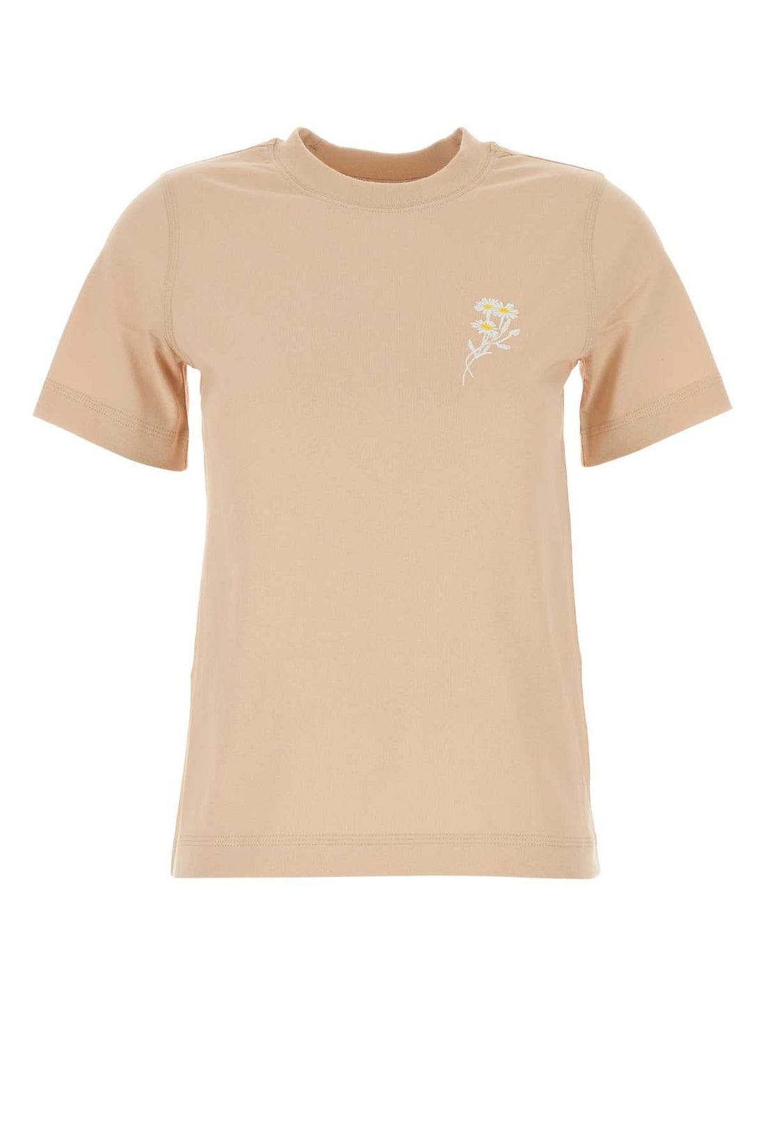 Burberry Women Peach Cotton T-Shirt by Luosophy