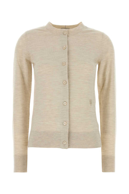 Burberry Women Sand Wool Cardigan by Luosophy