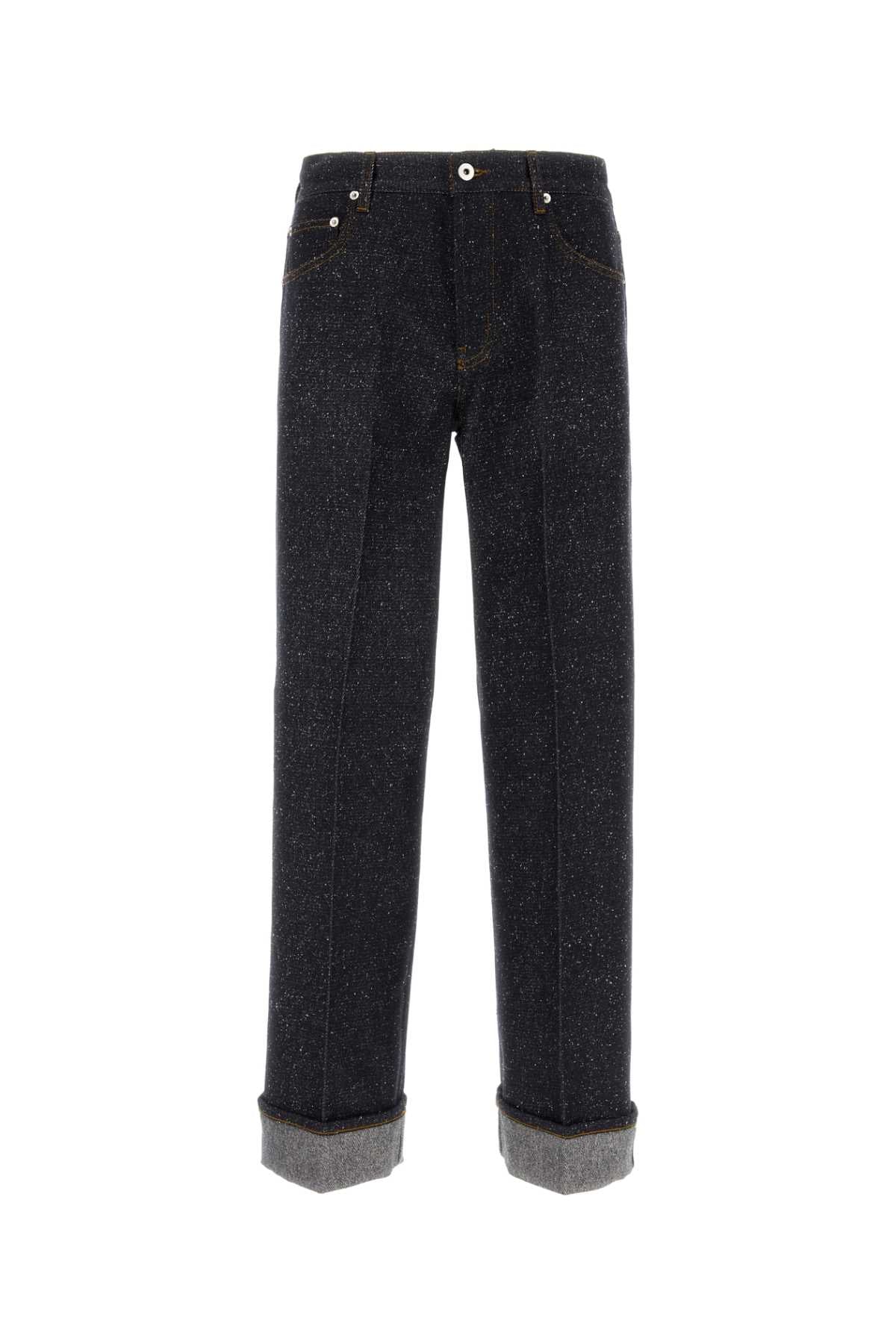 Burberry Men Melange Blue Denim Jeans by Luosophy