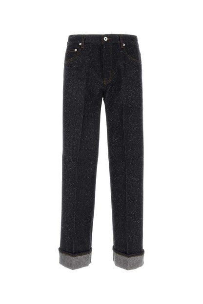 Burberry Men Melange Blue Denim Jeans by Luosophy