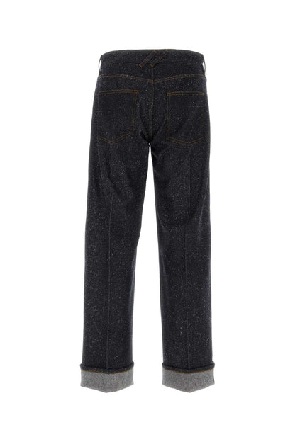 Burberry Men Melange Blue Denim Jeans by Luosophy