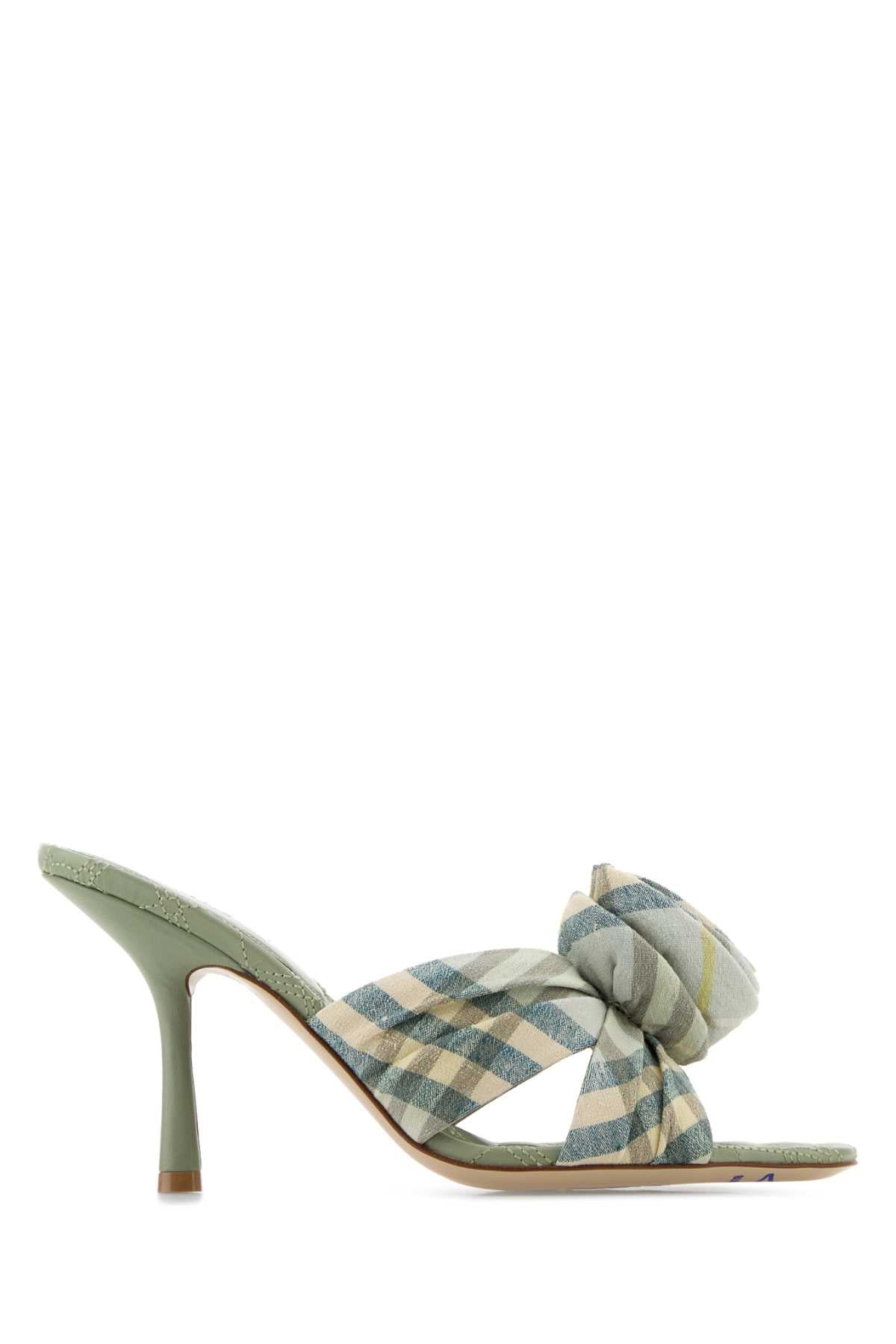 Burberry Women Embroidered Fabric Mews Mules by Luosophy