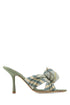 Burberry Women Embroidered Fabric Mews Mules by Luosophy