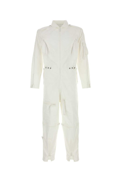 Prada Men White Cotton Jumpsuit by Luosophy