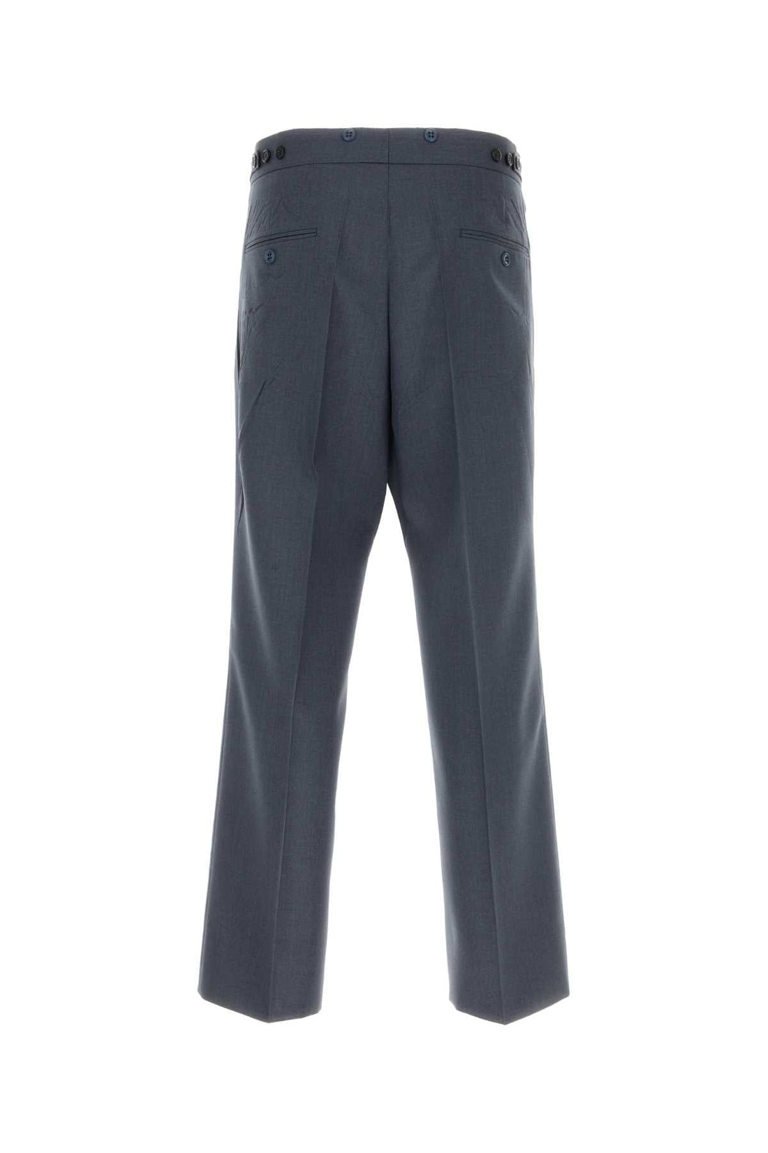Prada Men Blue Mohair Blend Pant by Luosophy