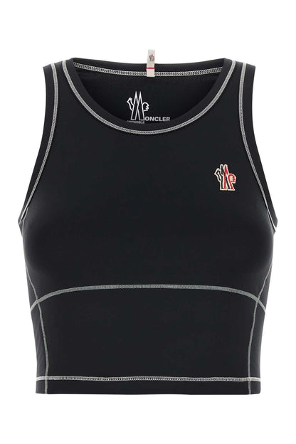 Moncler Grenoble Women Black Stretch Nylon Top by Luosophy