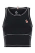 Moncler Grenoble Women Black Stretch Nylon Top by Luosophy