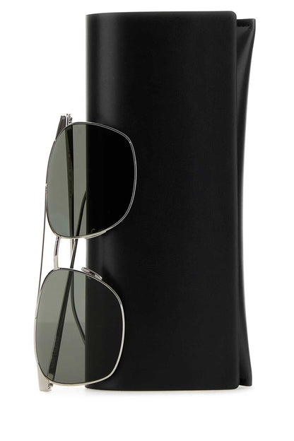 Saint Laurent Men Silver Metal Sl 796 Sunglasses by Luosophy