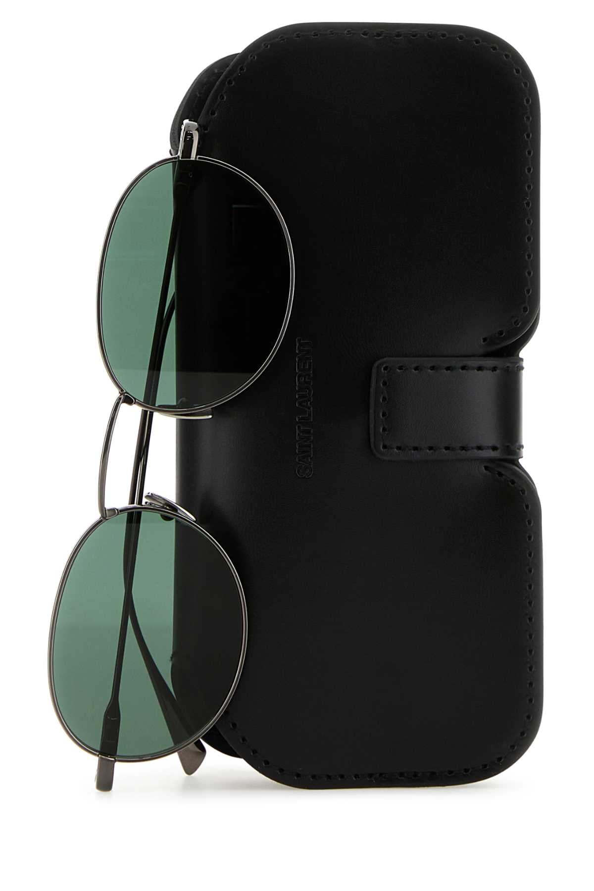 Saint Laurent Men Ruthenium Metal Sl 799 Sunglasses by Luosophy