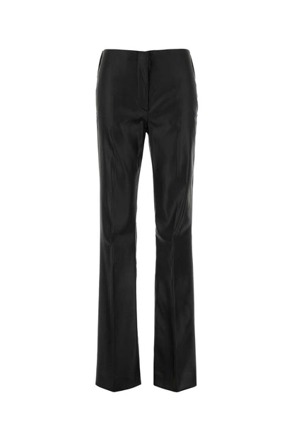 Sportmax Women Black Stretch Satin Adepto1234 Pant by Luosophy