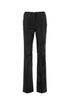 Sportmax Women Black Stretch Satin Adepto1234 Pant by Luosophy