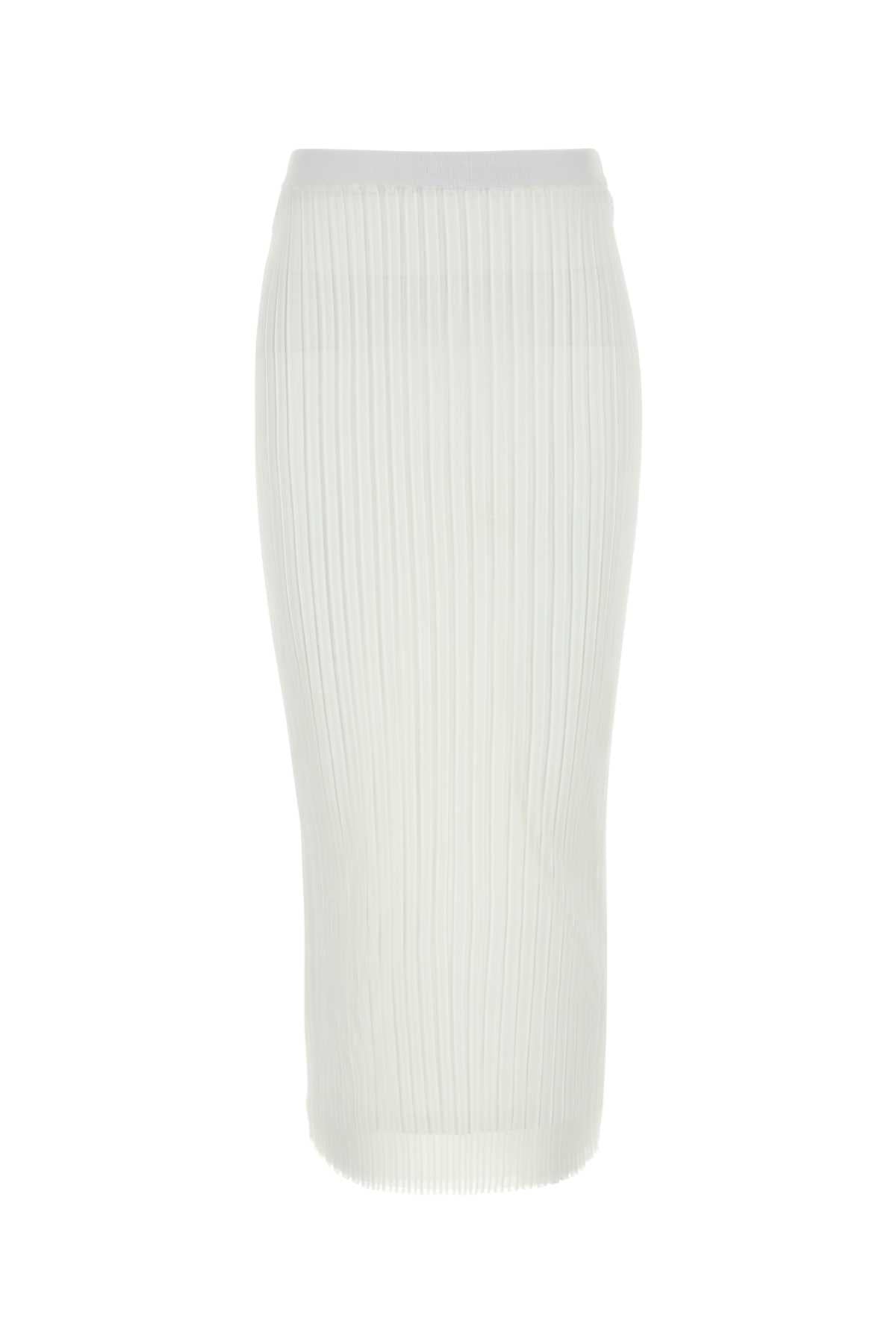 Sportmax Women White Organza Album1234 Skirt by Luosophy
