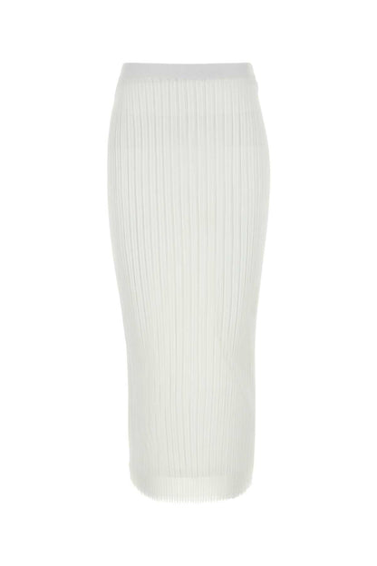 Sportmax Women White Organza Album1234 Skirt by Luosophy