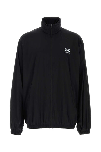 Balenciaga Unisex Black Stretch Nylon Balenciaga X Under Armour Jacket by Luosophy
