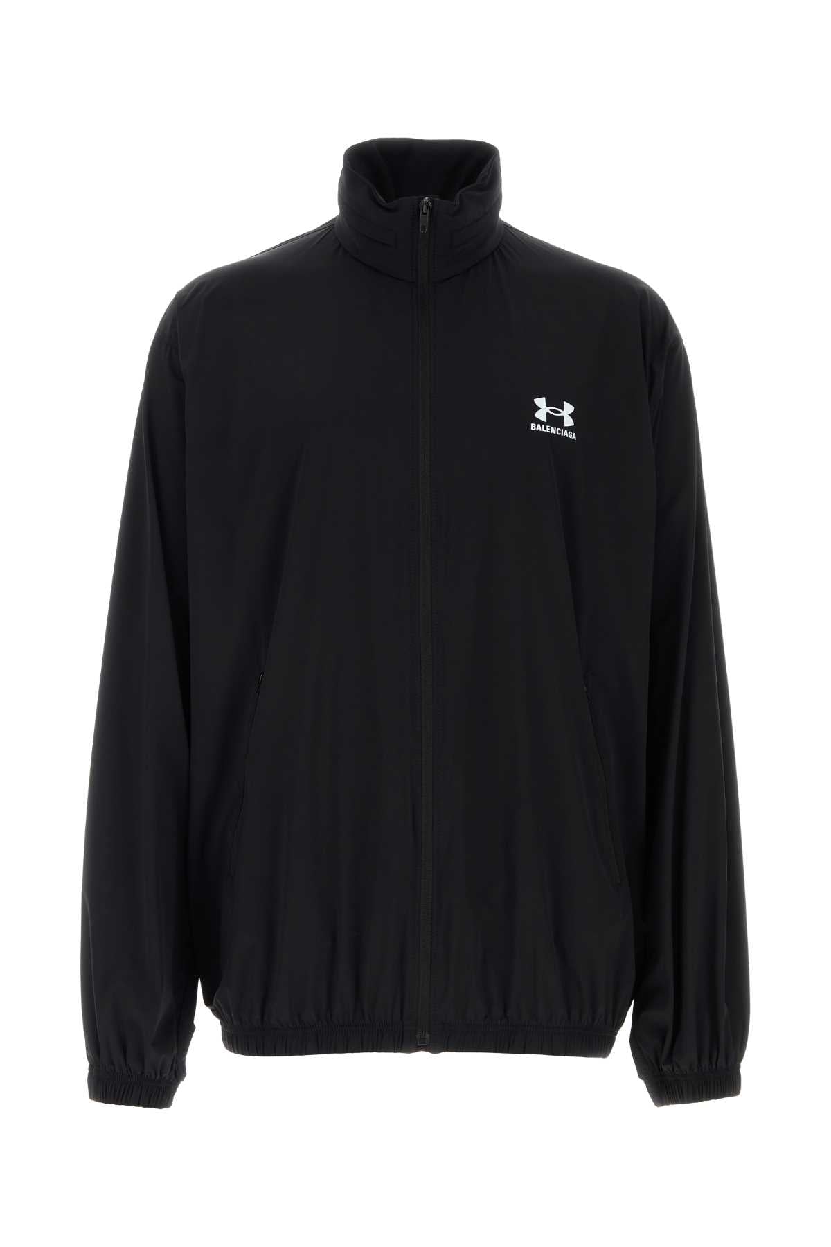 Balenciaga Unisex Black Stretch Nylon Balenciaga X Under Armour Jacket by Luosophy