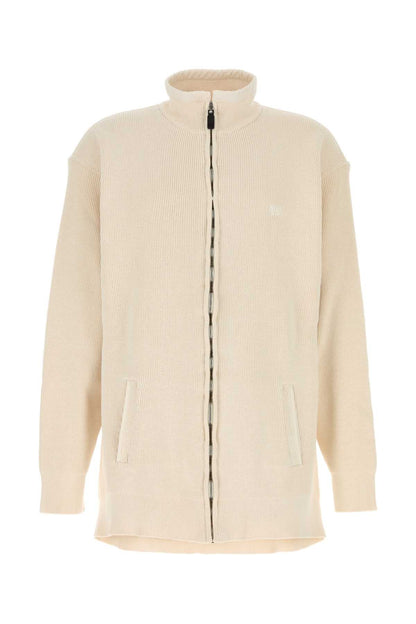 Balenciaga Men Cream Cotton And Polyester Sweater by Luosophy