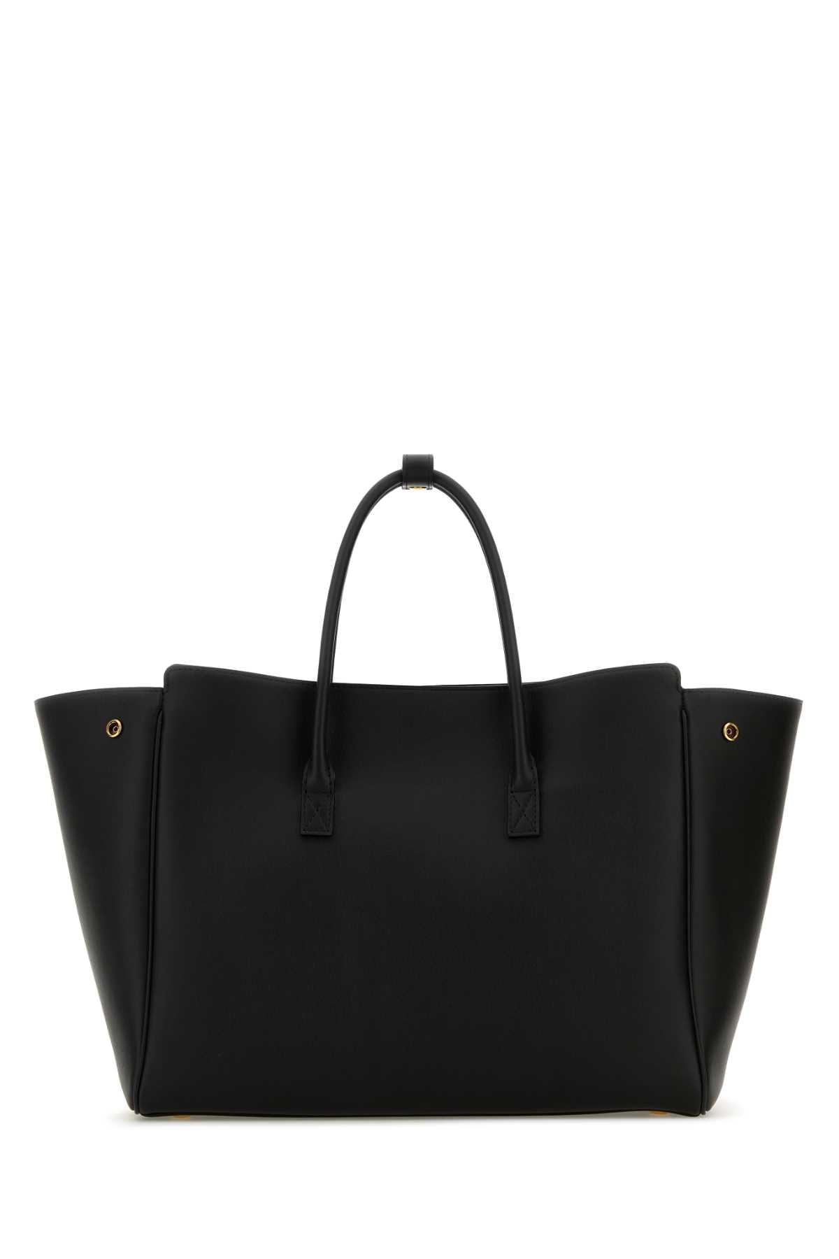 Balenciaga Women Black Leather Small Carry All Hempton Handbag by Luosophy