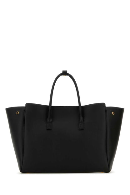 Balenciaga Women Black Leather Small Carry All Hempton Handbag by Luosophy
