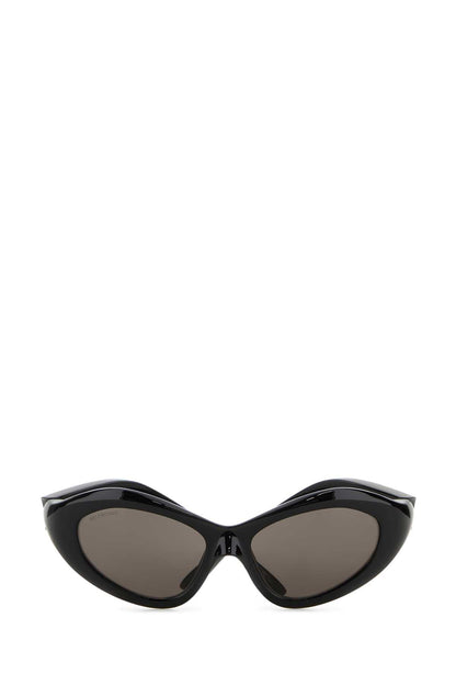 Balenciaga Women Black Nylon Orbit Cat Sunglasses by Luosophy