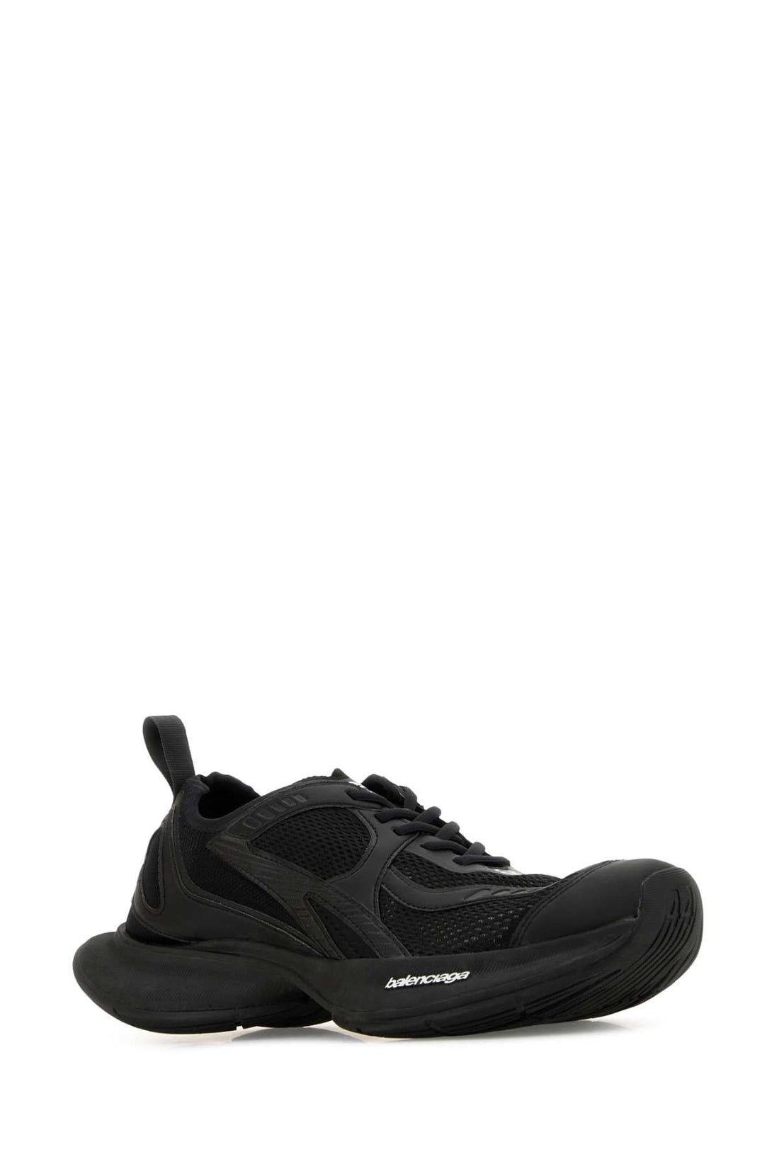 Balenciaga Men Black Mesh And Rubber Circuit Sneakers by Luosophy