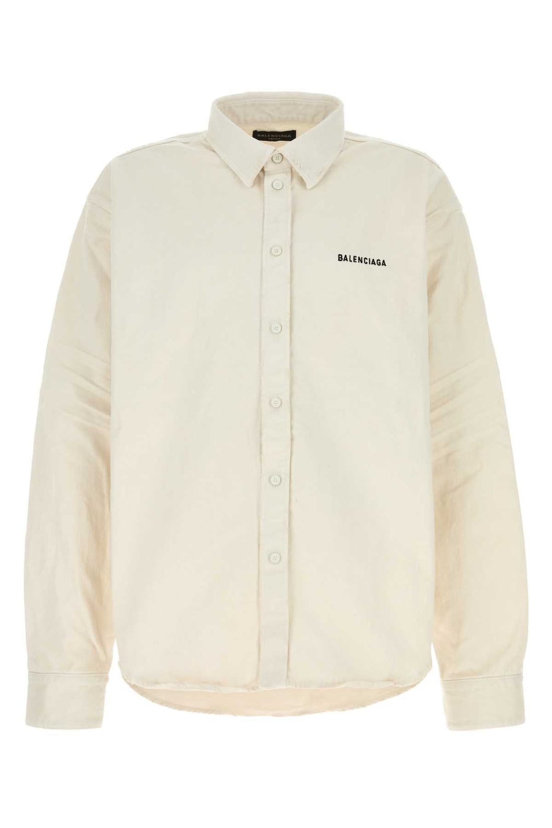 Balenciaga Unisex Ivory Denim Oversize Shirt by Luosophy