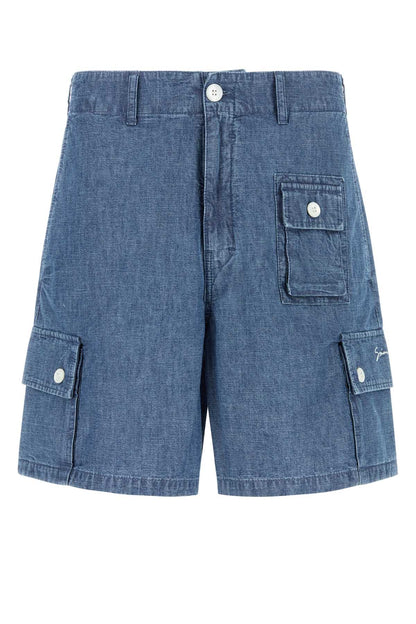 Givenchy Men Denim Bermuda Shorts by Luosophy