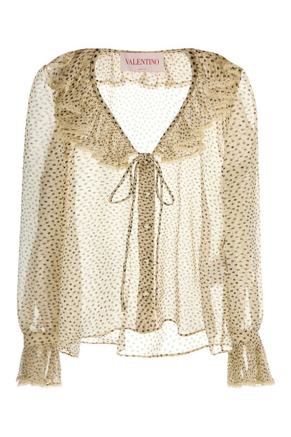 Valentino Garavani Women Printed Georgette Shirt by Luosophy