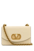 Valentino Garavani Women Ivory Leather Vlogo Signature Shoulder Bag by Luosophy