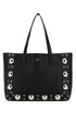 Valentino Garavani Women Black Leather Vlogo Signature Shopping Bag by Luosophy