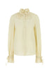 Valentino Garavani Women Cream Crepe Shirt by Luosophy