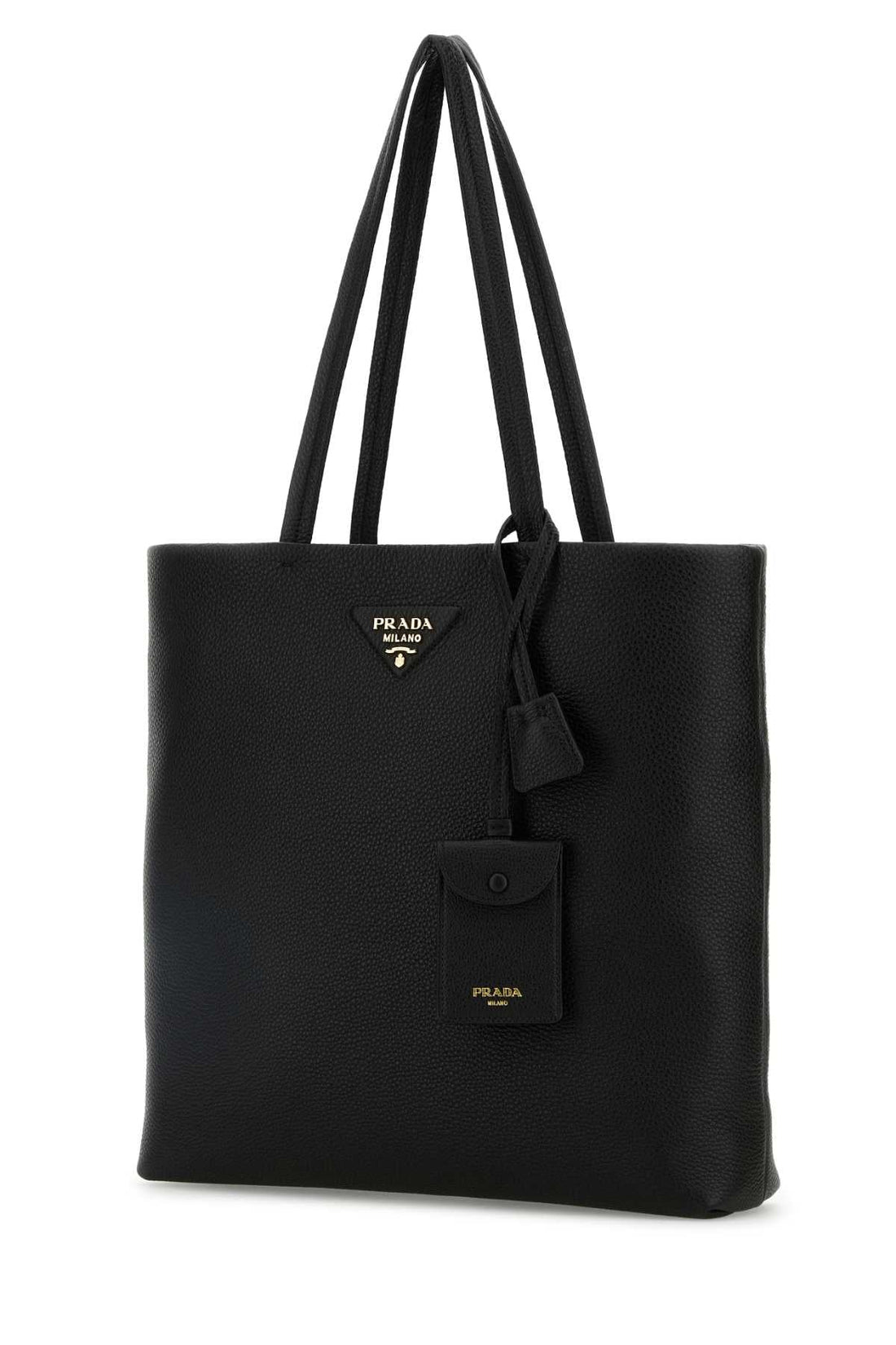 Prada Women Black Leather Shopping Bag by Luosophy