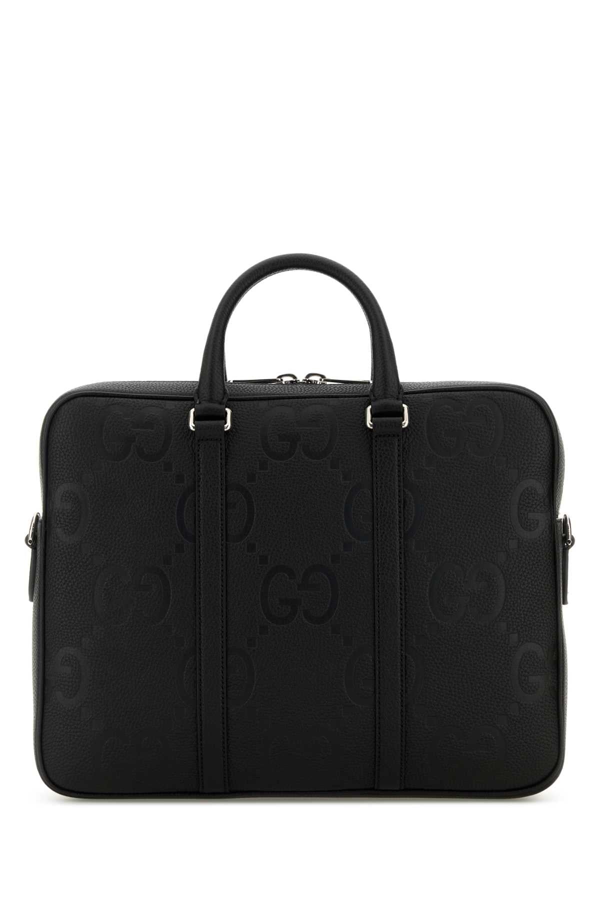 Gucci Men Black Leather Briefcase by Luosophy
