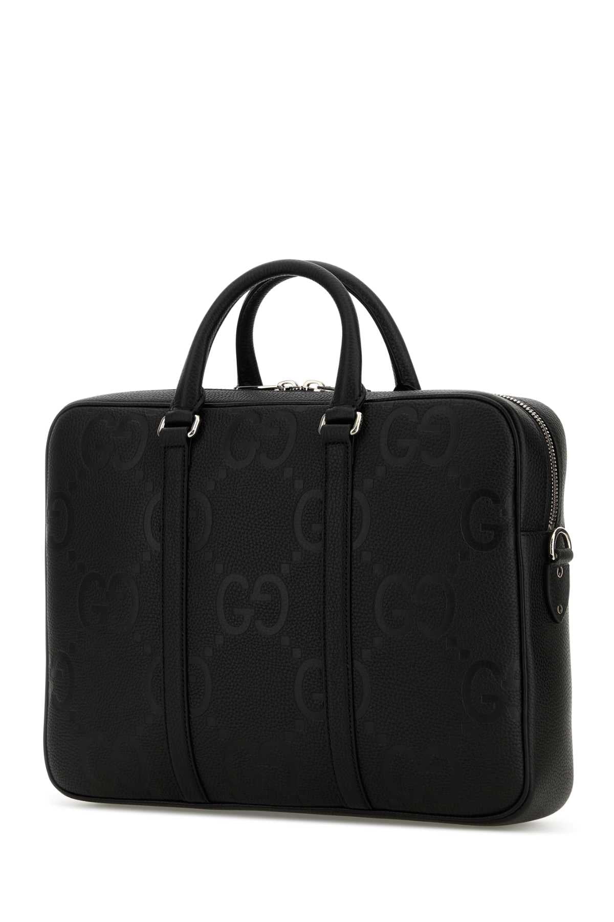 Gucci Men Black Leather Briefcase by Luosophy