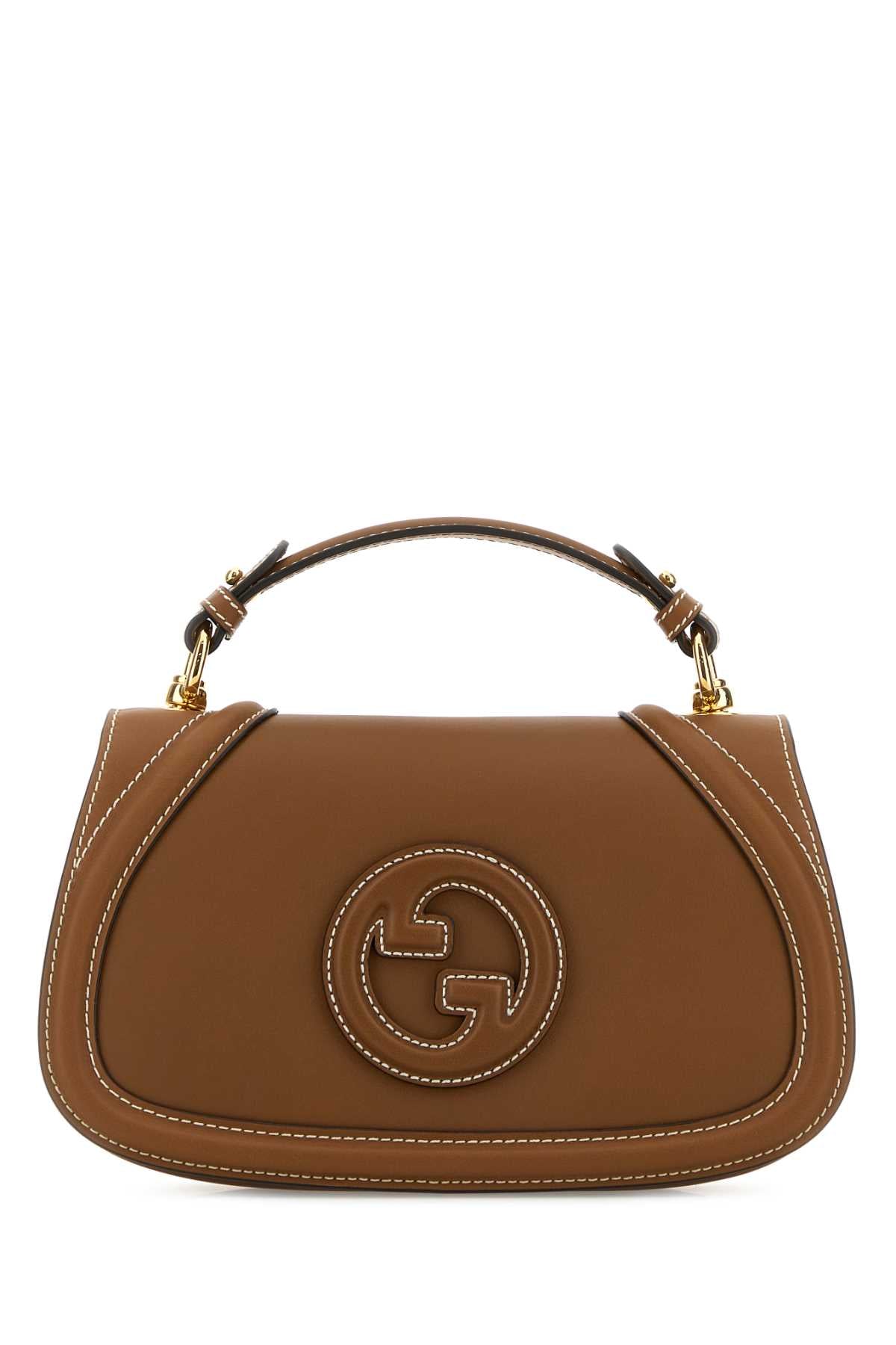Gucci Women Caramel Leather Gucci Blondie Shoulder Bag by Luosophy