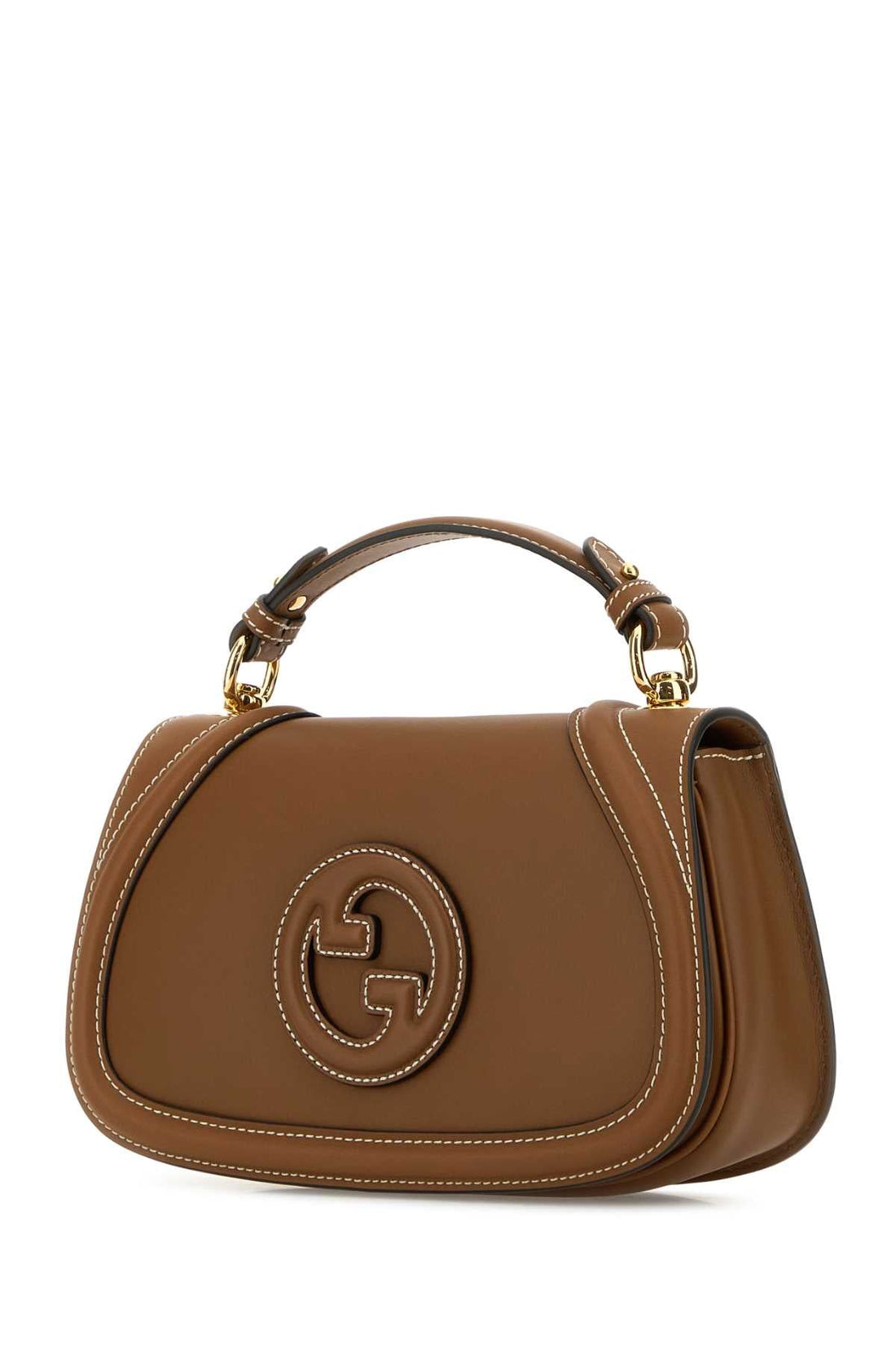 Gucci Women Caramel Leather Gucci Blondie Shoulder Bag by Luosophy