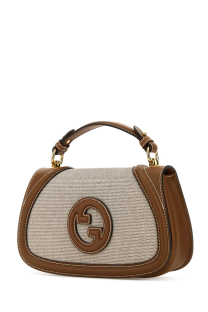 Gucci Women Two-Tone Canvas And Leather Gucci Blondie Handbag by Luosophy