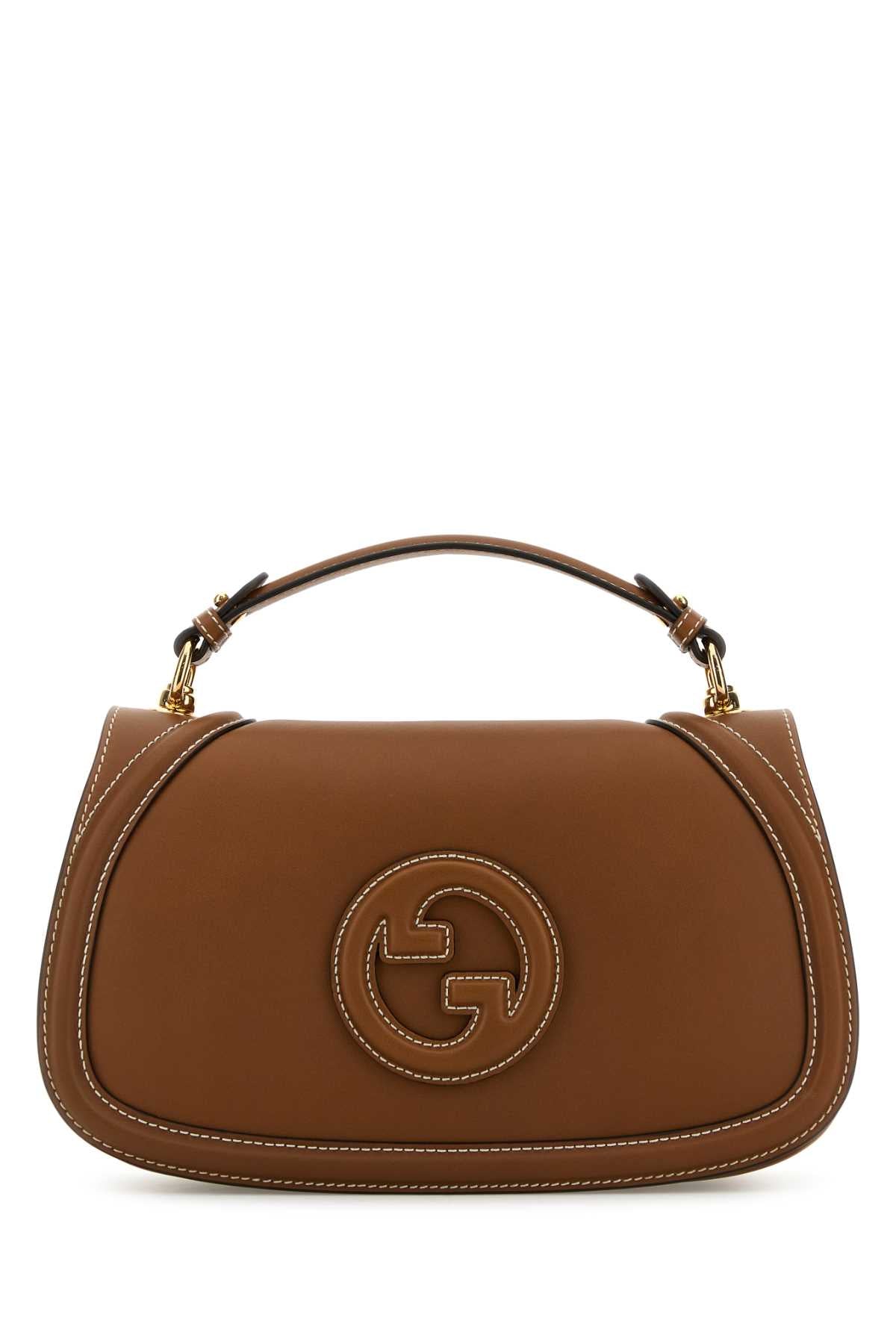 Gucci Women Caramel Leather Gucci Blondie Handbag by Luosophy