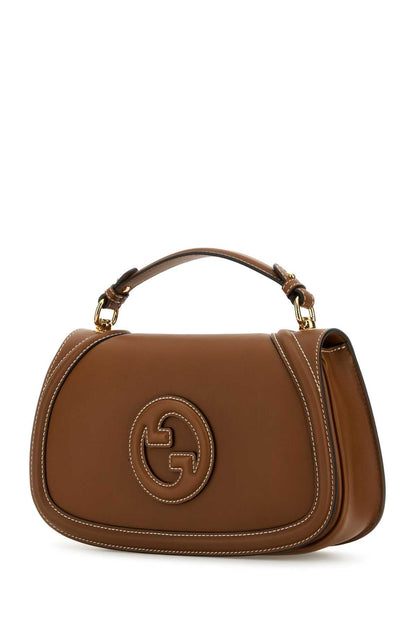 Gucci Women Caramel Leather Gucci Blondie Handbag by Luosophy