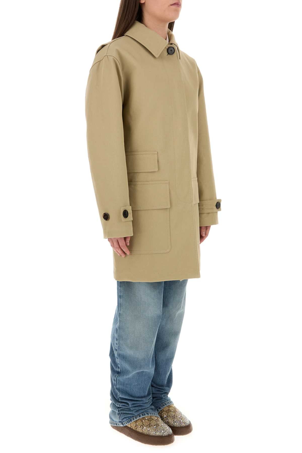 Gucci Women Beige Drill Overcoat by Luosophy
