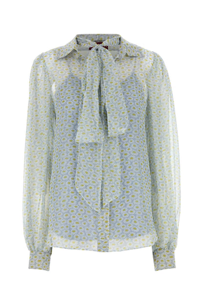 Gucci Women Printed Chiffon Shirt