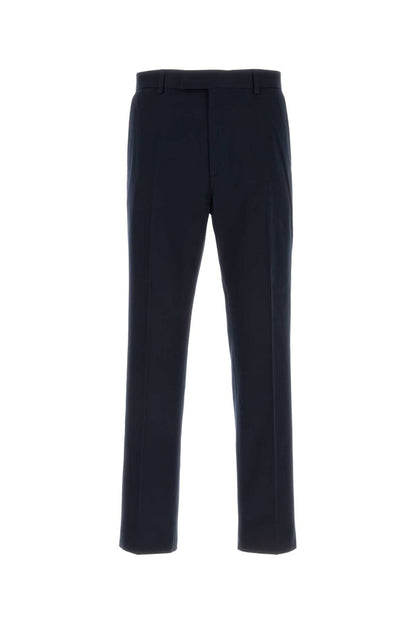 Gucci Men Navy Blue Gabardine Pant by Luosophy