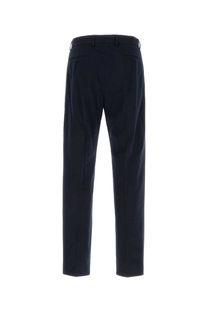 Gucci Men Navy Blue Gabardine Pant by Luosophy